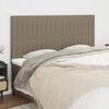vidaXL Hoofdbord taupe 160x5x118/128 cm Stof