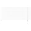 vidaXL Hek met Paal Zilver 1 x 25 m Staal