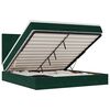 vidaXL Ottoman bed met matrassen 180x200cm fluweel donkergroen