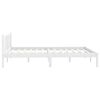 vidaXL Bedframe massief grenenhout wit 150x200 cm