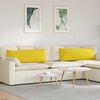 vidaXL Sofa Kussens 2 pcs Lichtgeel 120 x 40 cm Stof