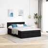 vidaXL Bed met matras 140x190 cm stof zwart