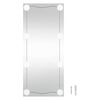 vidaXL Wandspiegel met LED's rechthoekig 30x80 cm glas
