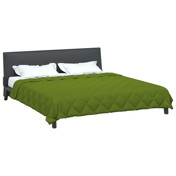 vidaXL Vol jaar dekbed Groen 220 x 240 cm Microfiber