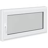 vidaXL Kelderraam RISOR 110 x 50 cm PVC en glas Antracietkleurig