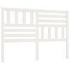 vidaXL Hoofdbord 146x4x100 cm massief grenenhout wit