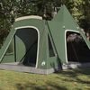 vidaXL Teepee Tent met dak met opslag Groen 545 x 450 x 295 cm