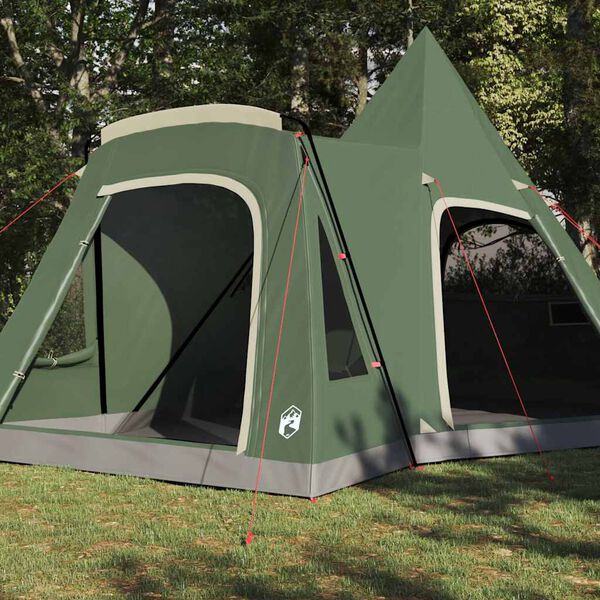 vidaXL Teepee Tent met dak met opslag Groen 545 x 450 x 295 cm