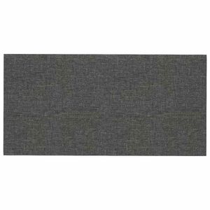 vidaXL Wandhoofdbord 12 pcs Donkergrijs 30 x 15 cm Stof