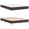 vidaXL Boxspringbed met matras Donkerbruin 140 x 190 cm Stof