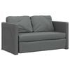 vidaXL Slaapbank vloermodel 2-in-1 112x174x55 cm stof donkergrijs