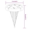 vidaXL Grondlampen 4 st solar met grondpennen warmwit