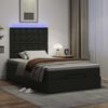 vidaXL Ottoman bed met matras en LED's 120x190 cm kunstleer zwart