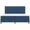 vidaXL Boxspringbed met matras met hoofdeinde Blauw 200 x 200 cm Stof