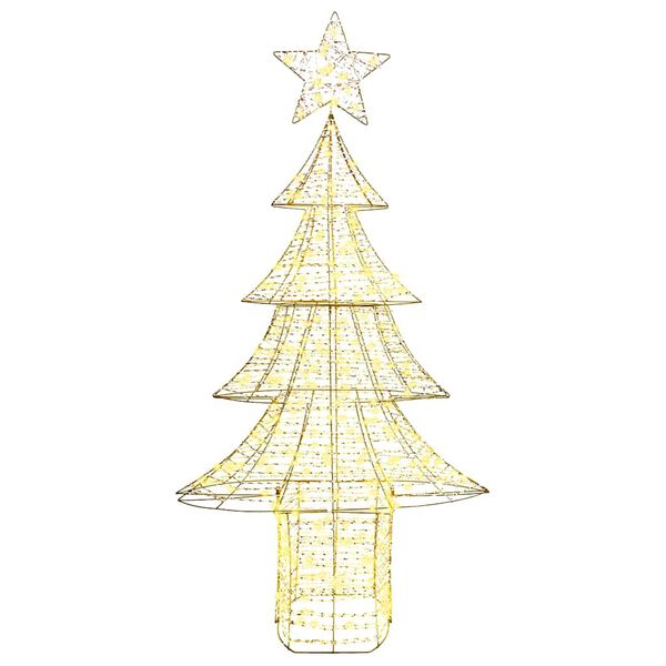 vidaXL Kerstboom met 240 LED Warmwit 181 cm PET