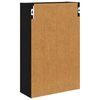 vidaXL Badkamer wandkast met plank Zwarte Eik 40 x 16 x 62,5 cm