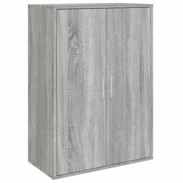 vidaXL Dressoirs 2 st 60x31x84 cm bewerkt hout grijs sonoma eikenkleur