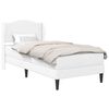 vidaXL Bedframe met hoofdeinde Wit 80 x 200 cm Kunstleer