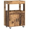 vidaXL Bar Kar Eikenhout 60 x 39,5 x 89 cm Bewerkt hout