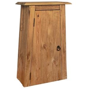 vidaXL Badkamerwandkast 42x23x70 cm gerecycled massief grenenhout