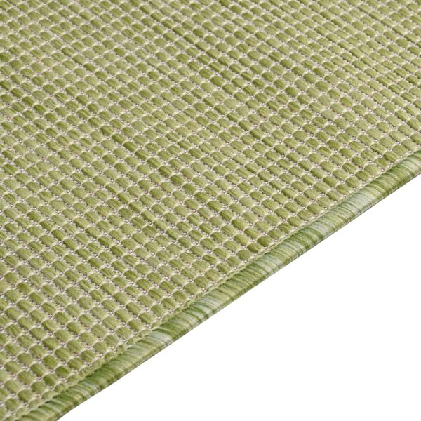 vidaXL Buitenkleed platgeweven 160x230 cm groen