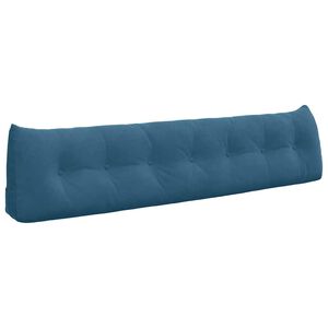 vidaXL Rugkussen Blauw 200 x 24 x 50 cm Fluweel