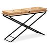 vidaXL Wandtafel 130x40x80 cm massief mangohout