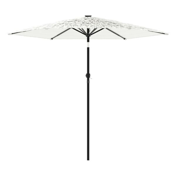 vidaXL Parasol met stalen paal 268x268x226 cm wit
