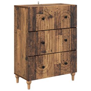 vidaXL Ladenkast Oud hout 66 x 34,5 x 90 cm Bewerkt hout