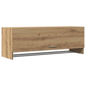 vidaXL Kledingkast 100x32,5x35 cm bewerkt hout artisanaal eikenkleurig