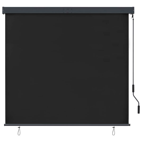 vidaXL Rolgordijn voor buiten 160x250 cm antraciet