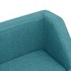 vidaXL Hondenbank 60x37x39 cm linnen turquoise
