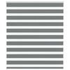 vidaXL Zebra rolgordijn 130x100 cm stofbreedte 125,9 cm donkergrijs