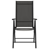 vidaXL Tuinstoelen 6 st inklapbaar textileen zwart