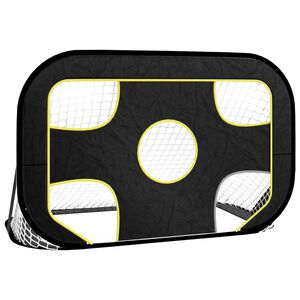 vidaXL Voetbaldoel met doelwit 120x80x80 cm polyester