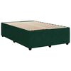 vidaXL Boxspring met matras fluweel donkergroen 120x190 cm