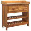 vidaXL Tuinkast met lade Naturel 78 x 36,5 x 78cm Massief Acaciahout