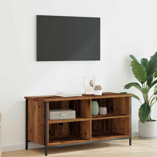 vidaXL TV-kast Oud Hout 100 x 40 x 50 cm Bewerkt hout