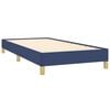 vidaXL Bedframe zonder matras 90x200 cm stof blauw