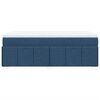 vidaXL Boxspring met matras stof blauw 90x190 cm