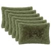 vidaXL Kussen 6 st HEERLEN Groen 30 x 50 cm PV Fleece