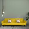 vidaXL Slaapbank 2-zits fluweel geel