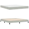 vidaXL Boxspringbed met matras Lichtgrijs 180 x 210 cm Stof