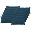 vidaXL Kussen met kussen HEERLEN 12 st Blauw fluweel
