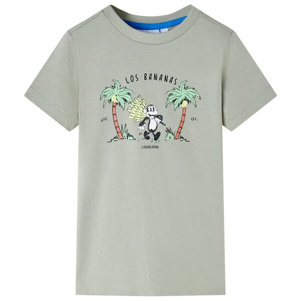 Kindershirt 104 lichtkakikleurig