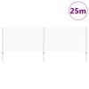 vidaXL Hek met Paal Zilver 0,8 x 25 m Staal