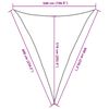 vidaXL Zonnezeil 160 g/m&sup2; driehoekig 5x6x6 m HDPE geel