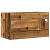 vidaXL Wastafelkast 90x38,5x45 cm bewerkt hout oud houtkleurig