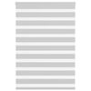 vidaXL Zebra rolgordijn 115x150 cm stofbreedte 110,9 cm lichtgrijs