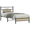 vidaXL Bedframe zonder matras hout sonoma eikenkleurig 75x190 cm